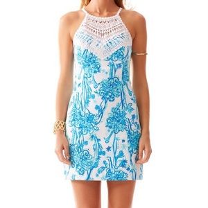 Lilly Pulitzer pearl lace shift dress